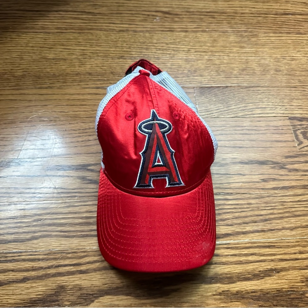 Angels Baseball New Era White and Red Cap